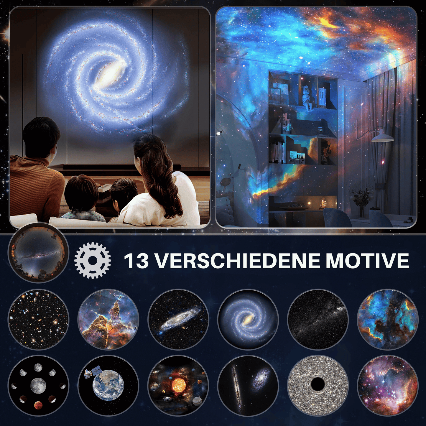 Moonz™ Galaxy Projektor