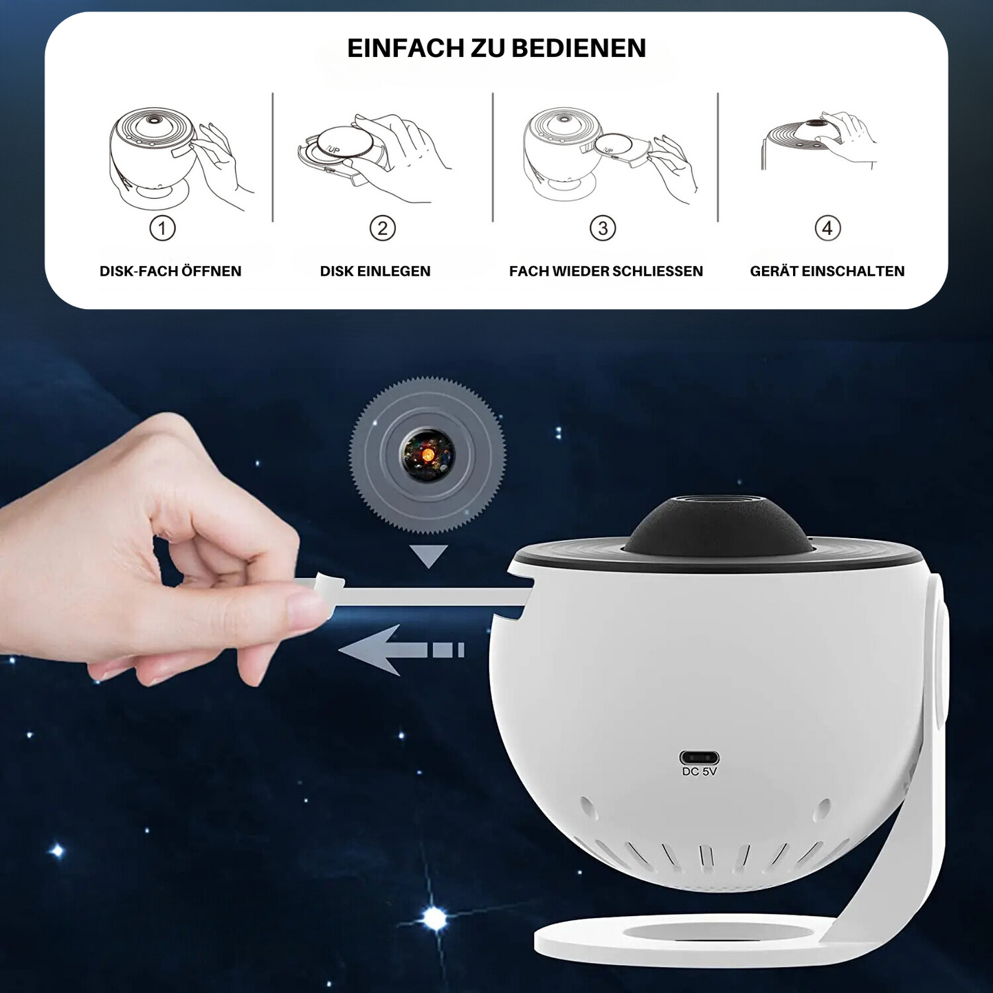 Moonz™ Galaxy Projektor